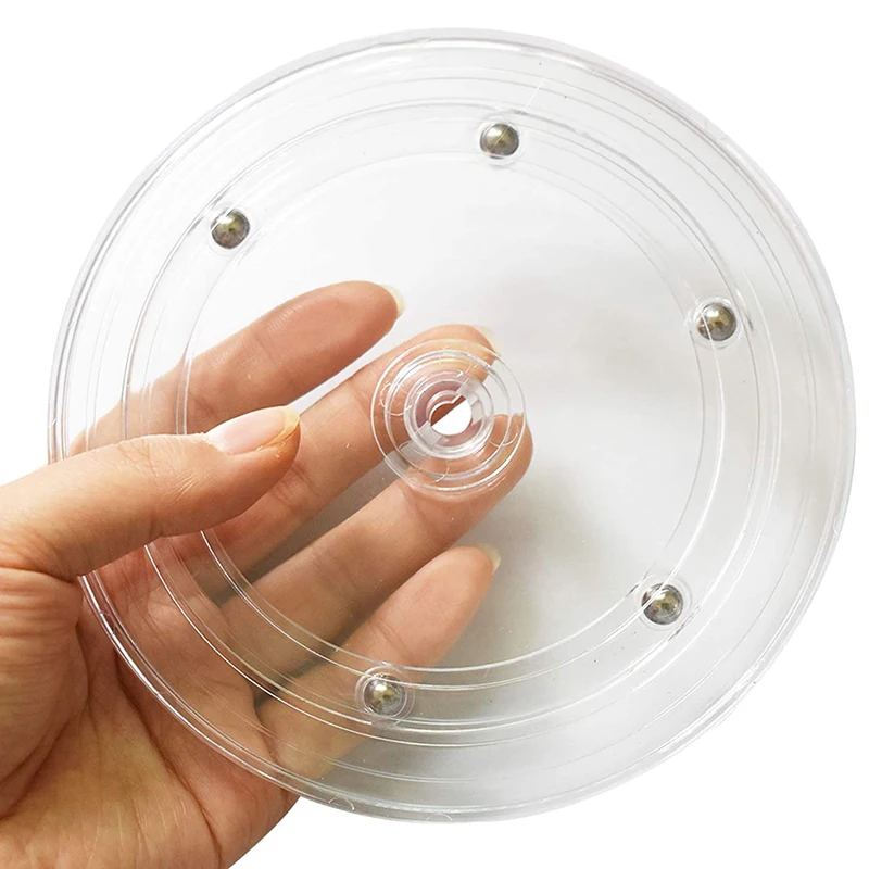 4Pcs Clear Lazy Susan Turntable, 6 Inch Acrylic Turntable Bearing for Decorating Cookies, Clear Swivel Organizer, Base
4Pcs Clear Lazy Susan Turntable, 6 Inch Acrylic Turntable Bearing for Decorating Cookies, Clear Swivel Organizer, Base