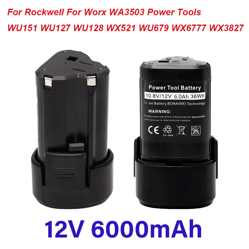 Free ShippingBattool 12V Replace Li-ion Battery For Rockwell Worx WA3503 WU151 WU127 WU128 WU280 WX521 WU679 WX6777 WX3827 Tools
Free ShippingBattool 12V Replace Li-ion Battery For Rockwell Worx WA3503 WU151 WU127 WU128 WU280 WX521 WU679 WX6777 WX3827 Tools