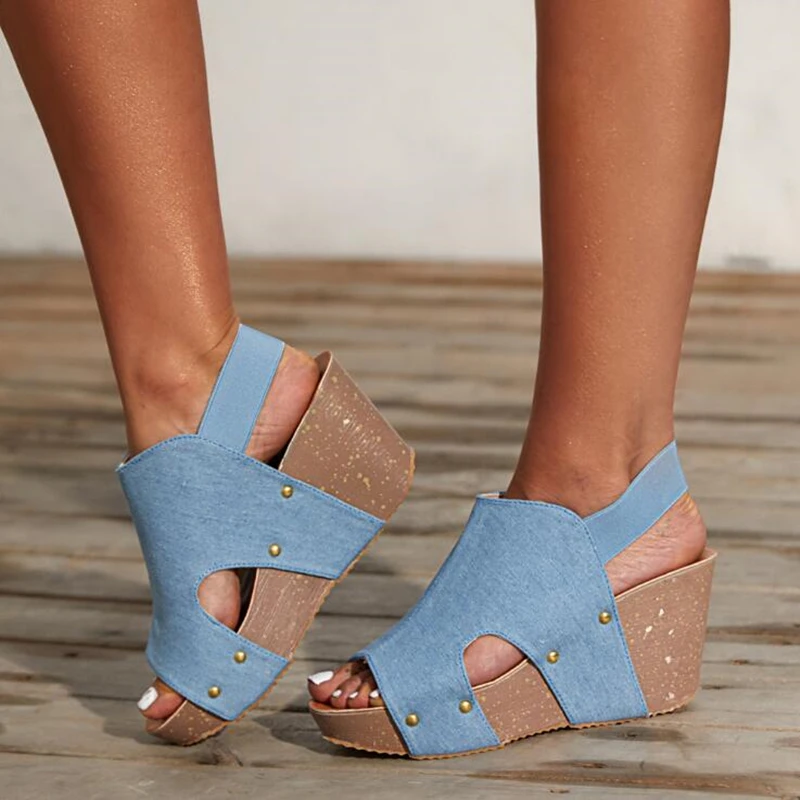 Women Sandals Fish Mouth Platform High Heels Wedge Sandals summer Shoes Flat Bottom Sandals Slip-On Slope Sandals
Women Sandals Fish Mouth Platform High Heels Wedge Sandals summer Shoes Flat Bottom Sandals Slip-On Slope Sandals