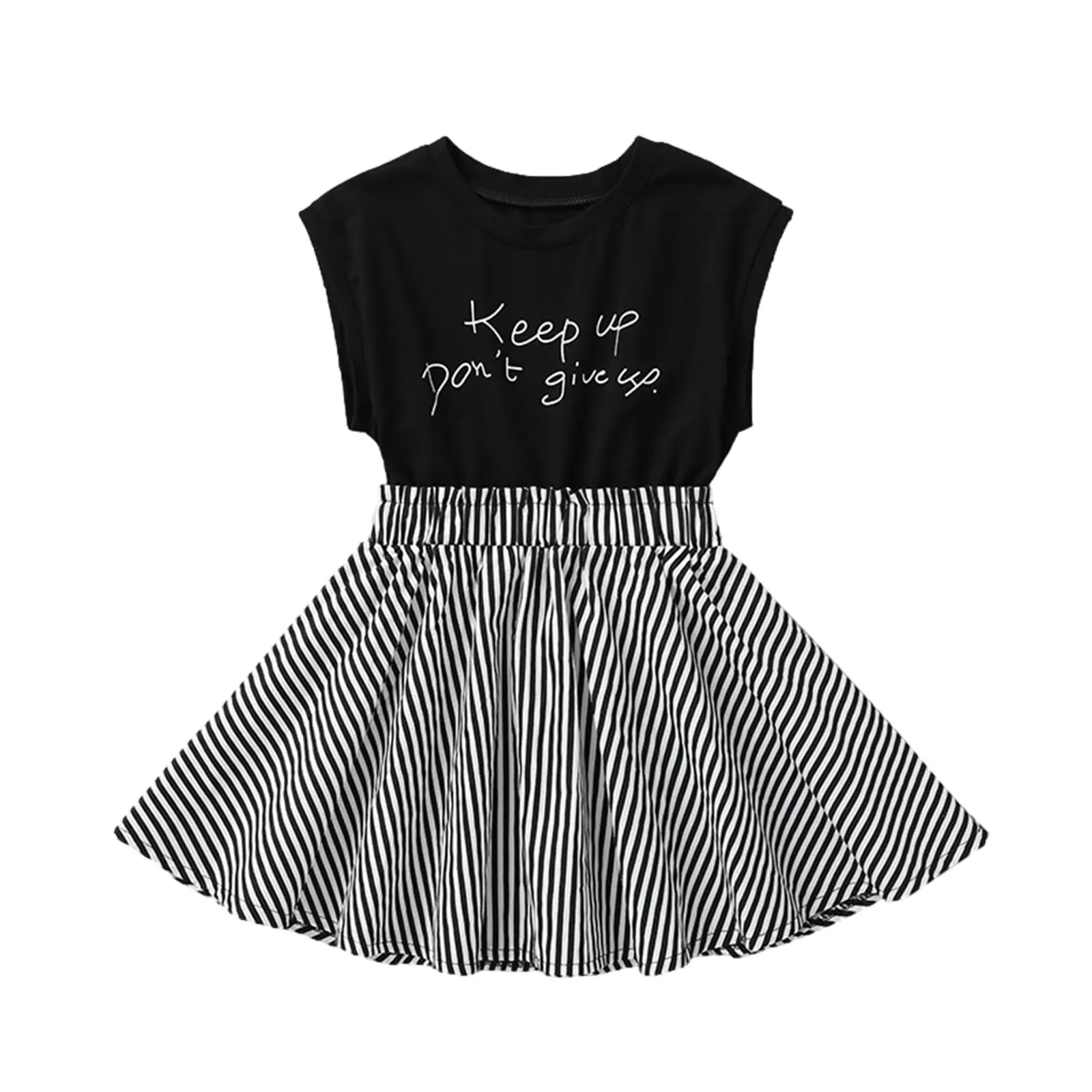 Kids Baby Girls Summer Casual Sleeveless Dress Fashion Letter Stripe Stitching A-line Princess Dress
Kids Baby Girls Summer Casual Sleeveless Dress Fashion Letter Stripe Stitching A-line Princess Dress