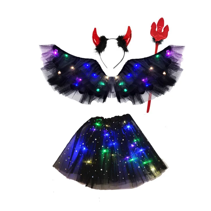 Glowing Party Back Girls Boy Demon Devil Wings Costume Cosplay Halloween Dance Performance Props Birthday Holiday
Glowing Party Back Girls Boy Demon Devil Wings Costume Cosplay Halloween Dance Performance Props Birthday Holiday