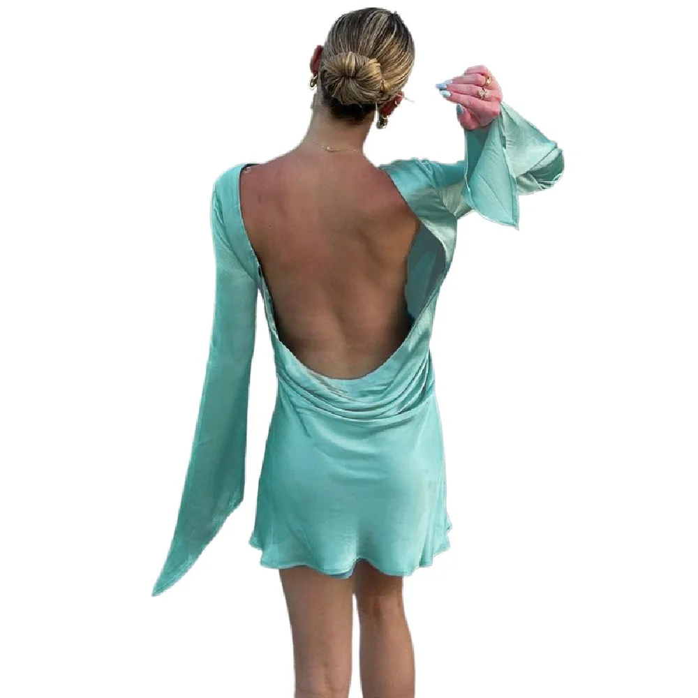 2023 Autumn European And American Women's New Solid Color Long Sleeve Wrapped Hip Sexy Spicy Girls' Open Back Dress
2023 Autumn European And American Women's New Solid Color Long Sleeve Wrapped Hip Sexy Spicy Girls' Open Back Dress