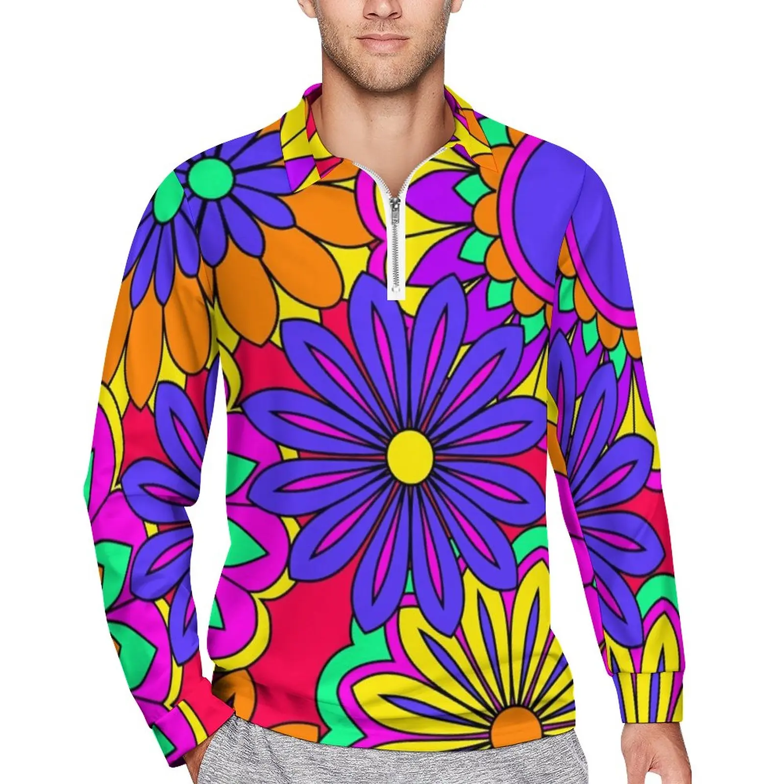 Psychedelic Print Casual Polo Shirts Groovy Flower Power T-Shirts Long Sleeve Design Shirt Daily Retro Oversize Man Tops Gift
Psychedelic Print Casual Polo Shirts Groovy Flower Power T-Shirts Long Sleeve Design Shirt Daily Retro Oversize Man Tops Gift