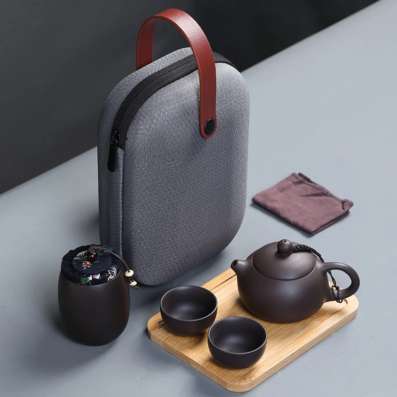 Travel Portable Tea Set Purple Clay Chinease Kung Fu Tea Table Set Handmade Fine Gift Cup Set Clay Tea Set Kitchen Accessories
Travel Portable Tea Set Purple Clay Chinease Kung Fu Tea Table Set Handmade Fine Gift Cup Set Clay Tea Set Kitchen Accessories