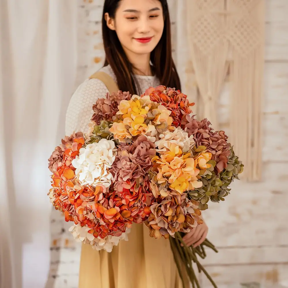 LuanQI Luxury Large Hydrangea Artificial Silk Flowers 75cm Long Branch DIY Wedding Flower Arrangement Hotel Decor Photo Props
LuanQI Luxury Large Hydrangea Artificial Silk Flowers 75cm Long Branch DIY Wedding Flower Arrangement Hotel Decor Photo Props