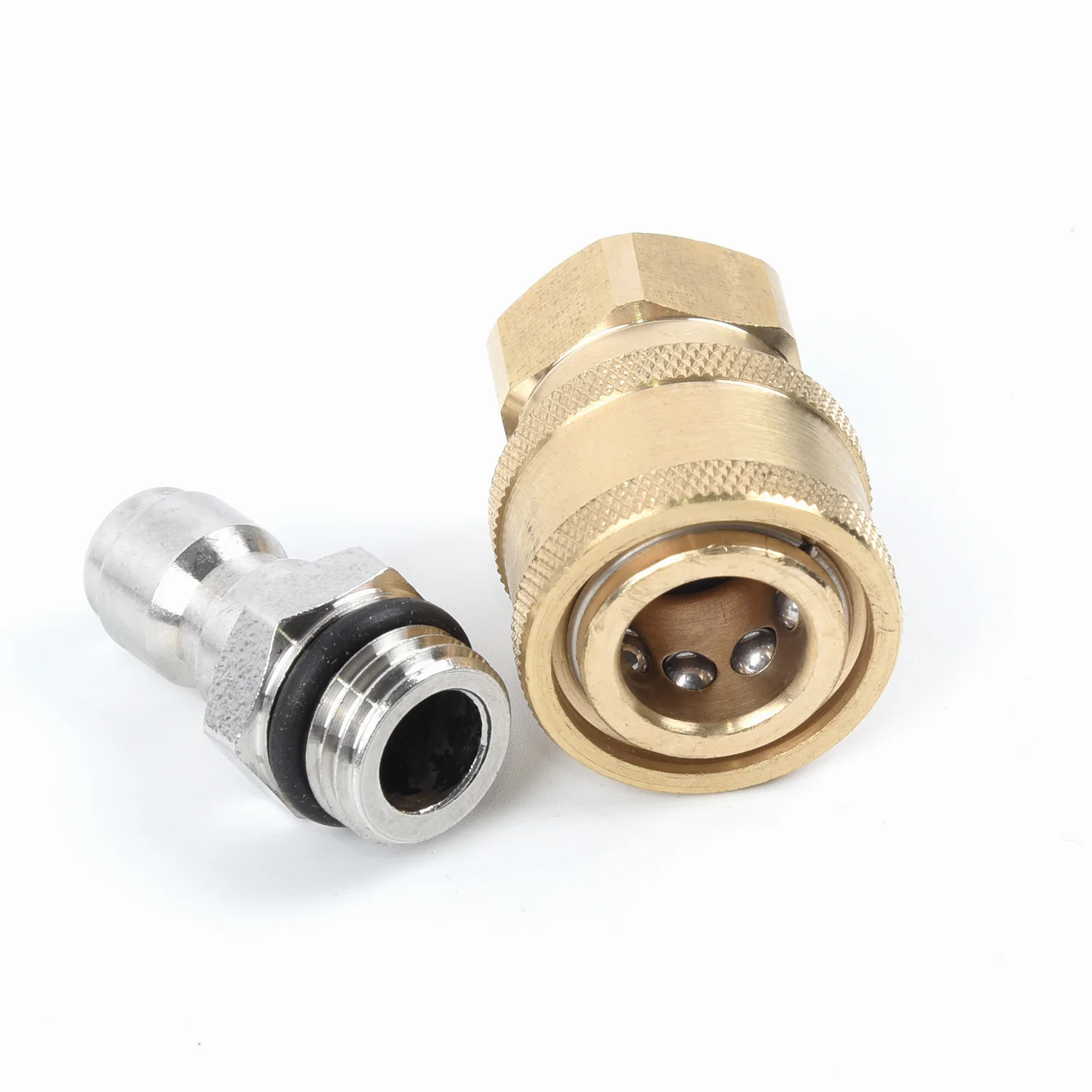 Pair Pressure Washer Quick Release 1/4 Male M22/14 Female Plug Brass Connector Garden Hose For Water Torches Foam Pots In Stock
Pair Pressure Washer Quick Release 1/4 Male M22/14 Female Plug Brass Connector Garden Hose For Water Torches Foam Pots In Stock