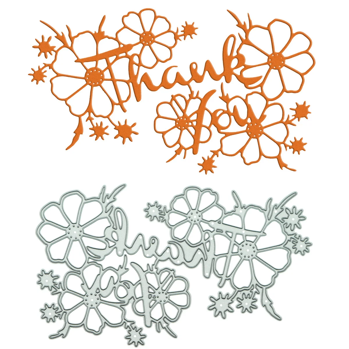 Large Size Flower with Thank You Letter Cutting Die Scrapbooking Template For Clipart Thanking Card Decorating Metal Cutter
Large Size Flower with Thank You Letter Cutting Die Scrapbooking Template For Clipart Thanking Card Decorating Metal Cutter