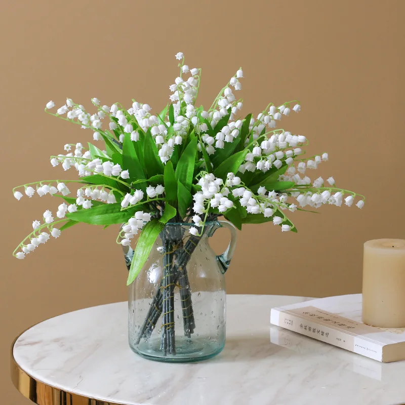 White Artificial Lily of The Valley Flower Gift Plastic Flowers Fake Flower Lily Bouquet for Home Office Wedding Decoration Flor
White Artificial Lily of The Valley Flower Gift Plastic Flowers Fake Flower Lily Bouquet for Home Office Wedding Decoration Flor