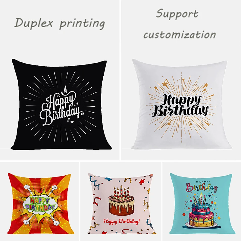 Cushion Cover 45*45 Happy Birthday Pillow Covers Decorative Sofa Cushions Duplex Printing Pillowcase 40x40 Pillows Pillowcases
Cushion Cover 45*45 Happy Birthday Pillow Covers Decorative Sofa Cushions Duplex Printing Pillowcase 40x40 Pillows Pillowcases