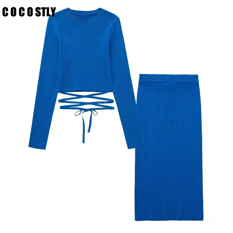 Women 2pcs Kintted Skirts Sets2022 Casual Elastic Short Tops Pullover Female High Waist Skirt Outwear sexy outfits for woman
Women 2pcs Kintted Skirts Sets2022 Casual Elastic Short Tops Pullover Female High Waist Skirt Outwear sexy outfits for woman
