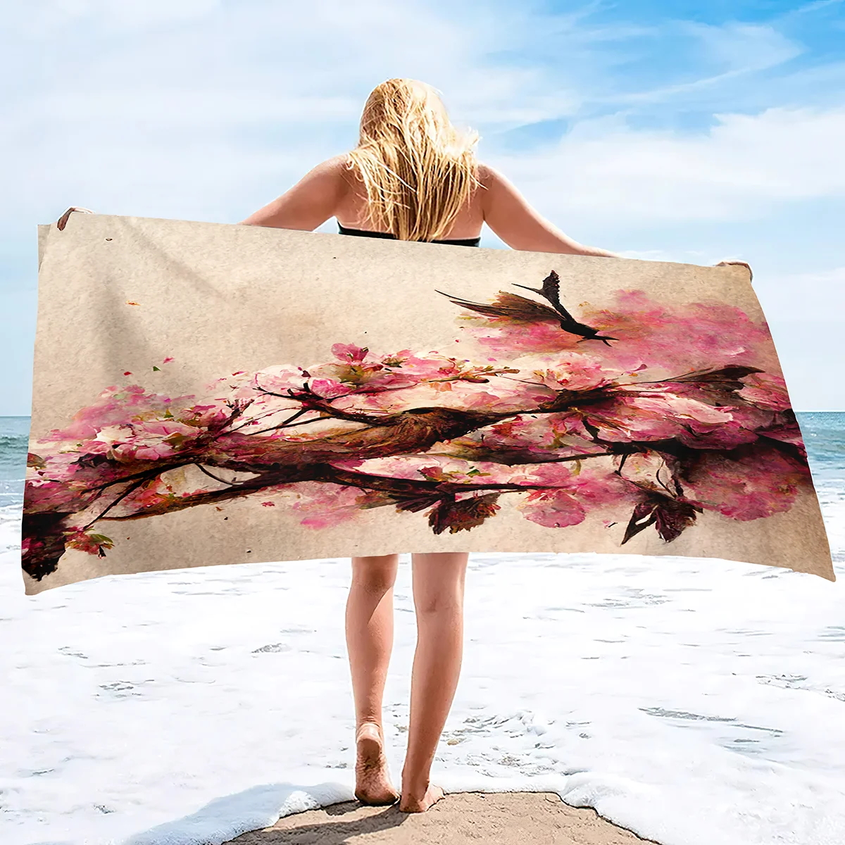 Cherry Blossom Bath Towels Soft Comfort Beach Towels Highly Absorbent Large Decorative Guest Hand Towels For Swimming Pool
Cherry Blossom Bath Towels Soft Comfort Beach Towels Highly Absorbent Large Decorative Guest Hand Towels For Swimming Pool