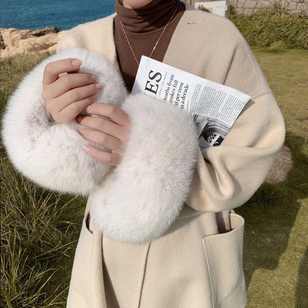 Women's Winter Coats Real Wool and Cashmere Blend Coat Elegant 100% Genuine Fox Fur Woolen Overcoat For Female Warm Coat 2022
Women's Winter Coats Real Wool and Cashmere Blend Coat Elegant 100% Genuine Fox Fur Woolen Overcoat For Female Warm Coat 2022