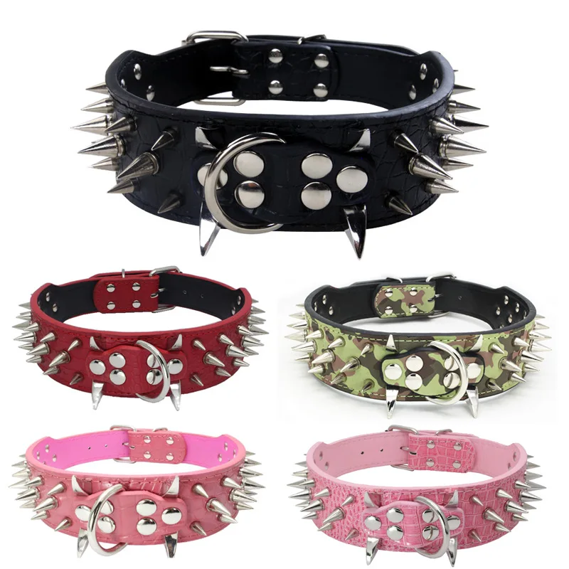 Hot Selling Domineering Spiked Nails Pet Collar Dog Collar Dog Supplies Anti-bite Collar Pet Supplies Spot Wholesale Dog Collar 
Hot Selling Domineering Spiked Nails Pet Collar Dog Collar Dog Supplies Anti-bite Collar Pet Supplies Spot Wholesale Dog Collar
