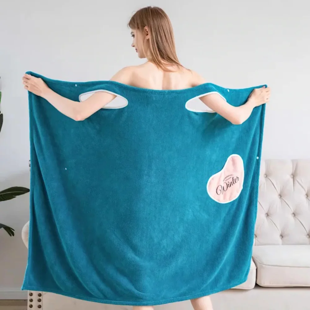 Wearable Bath Towel Superfine Fiber Towels Soft and Absorbent Coral Fleece Towel for Hotel Home Bathroom Gifts Women Bathrobe
Wearable Bath Towel Superfine Fiber Towels Soft and Absorbent Coral Fleece Towel for Hotel Home Bathroom Gifts Women Bathrobe