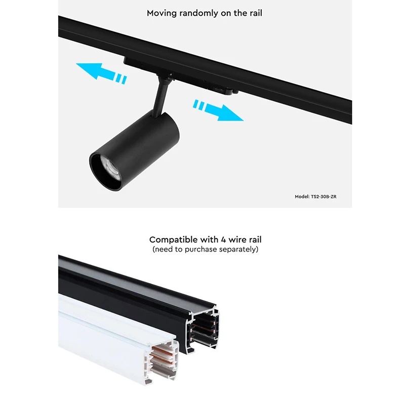 Miboxer Zigbee 3.0 Dual White 2.4G LED Track Light 30W CCT Spotlight Tuya APP Ceiling Lamp Mi-Light RF Remote control 110V 220V
Miboxer Zigbee 3.0 Dual White 2.4G LED Track Light 30W CCT Spotlight Tuya APP Ceiling Lamp Mi-Light RF Remote control 110V 220V