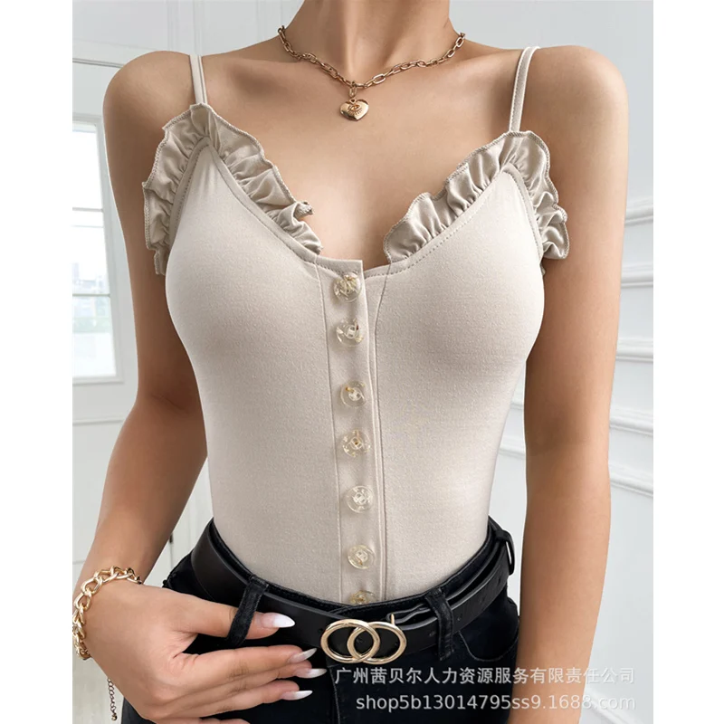 Mandylandy Women Sexy Bodysuit Lady Fashion Sleeveless V Neck Halter Corset Button Stripe T-shirt Romper
Mandylandy Women Sexy Bodysuit Lady Fashion Sleeveless V Neck Halter Corset Button Stripe T-shirt Romper