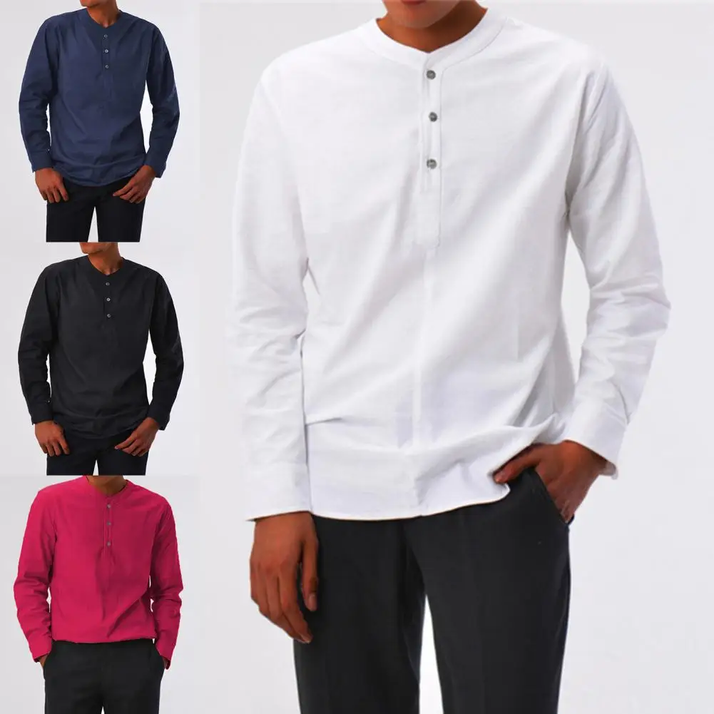 Button Long Sleeve Men Shirt Soft V Neck Autumn Shirt Solid Color Slim Fit Casual Shirt Pullover Top
Button Long Sleeve Men Shirt Soft V Neck Autumn Shirt Solid Color Slim Fit Casual Shirt Pullover Top