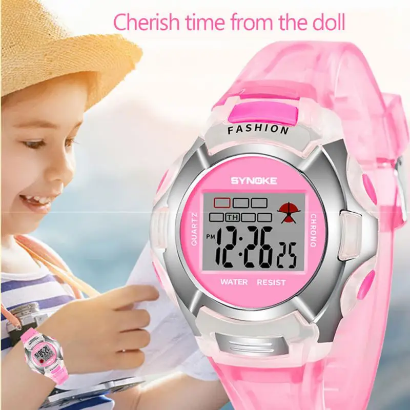 Clock Childrens Electronic Watches Transparent Color Dial Life Waterproof Fashion Electronic Watch Stopwatch Multi-functional
Clock Childrens Electronic Watches Transparent Color Dial Life Waterproof Fashion Electronic Watch Stopwatch Multi-functional