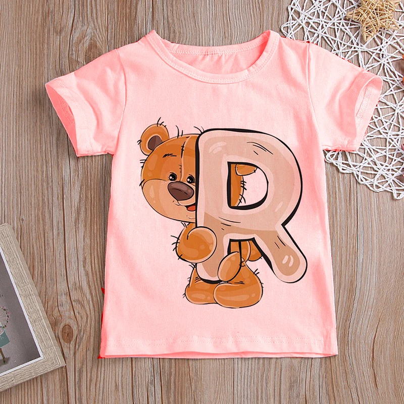 Pink Bear Summer Baby Boys Letter Tops Toddler Tees Clothes Children Clothing T-shirts Short Sleeve Birthday
Pink Bear Summer Baby Boys Letter Tops Toddler Tees Clothes Children Clothing T-shirts Short Sleeve Birthday