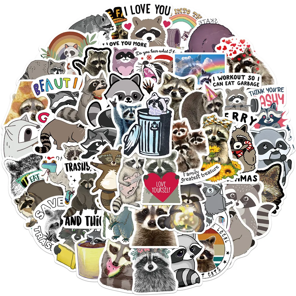 10/30/50Pcs/Set New Cartoon Raccoon Stationery Sticker Waterproof Decals Scrapbooking Planner Diary Stickers Kids Toys
10/30/50Pcs/Set New Cartoon Raccoon Stationery Sticker Waterproof Decals Scrapbooking Planner Diary Stickers Kids Toys