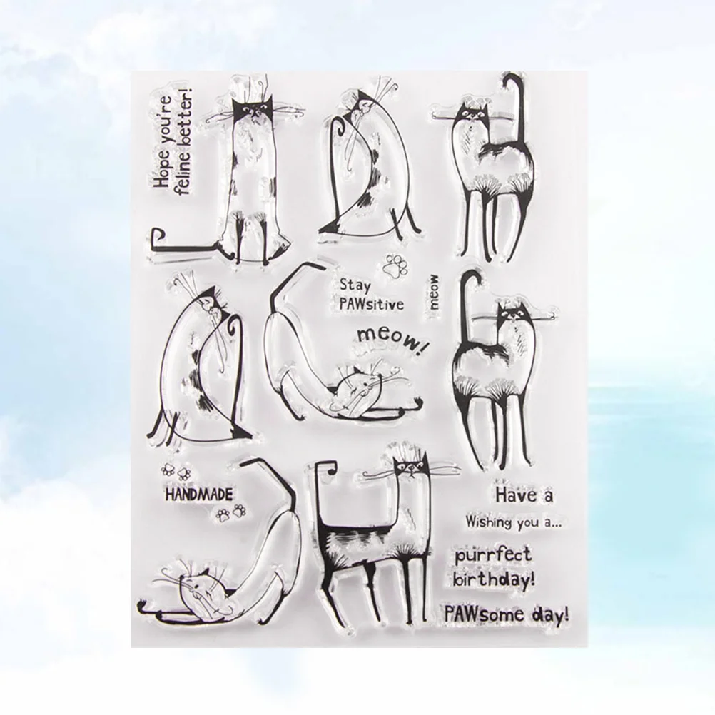 Silicone Stamp Clearstamps Seal Scrapbooking Cat Transparent Scrapbook Journaling Frame Calendar Animal Girls
Silicone Stamp Clearstamps Seal Scrapbooking Cat Transparent Scrapbook Journaling Frame Calendar Animal Girls