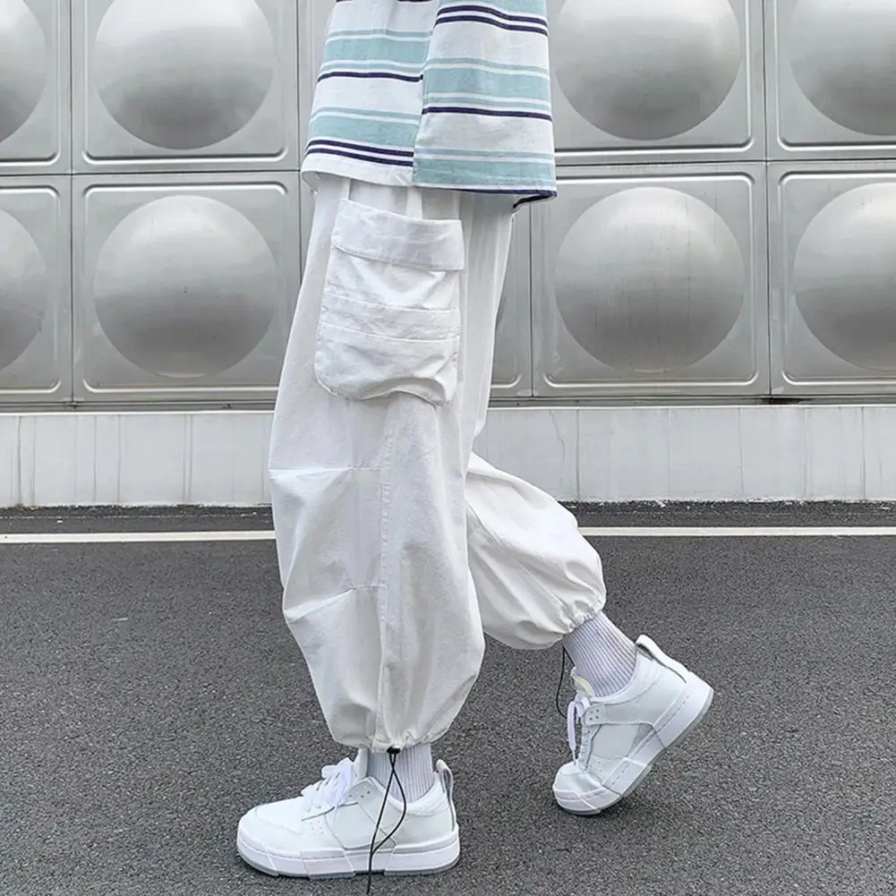 Stylish Baggy Pants Anti-pilling Big Pockets Mid-Rise Men Wide Leg Cargo Pants Men Pants Versatile
Stylish Baggy Pants Anti-pilling Big Pockets Mid-Rise Men Wide Leg Cargo Pants Men Pants Versatile