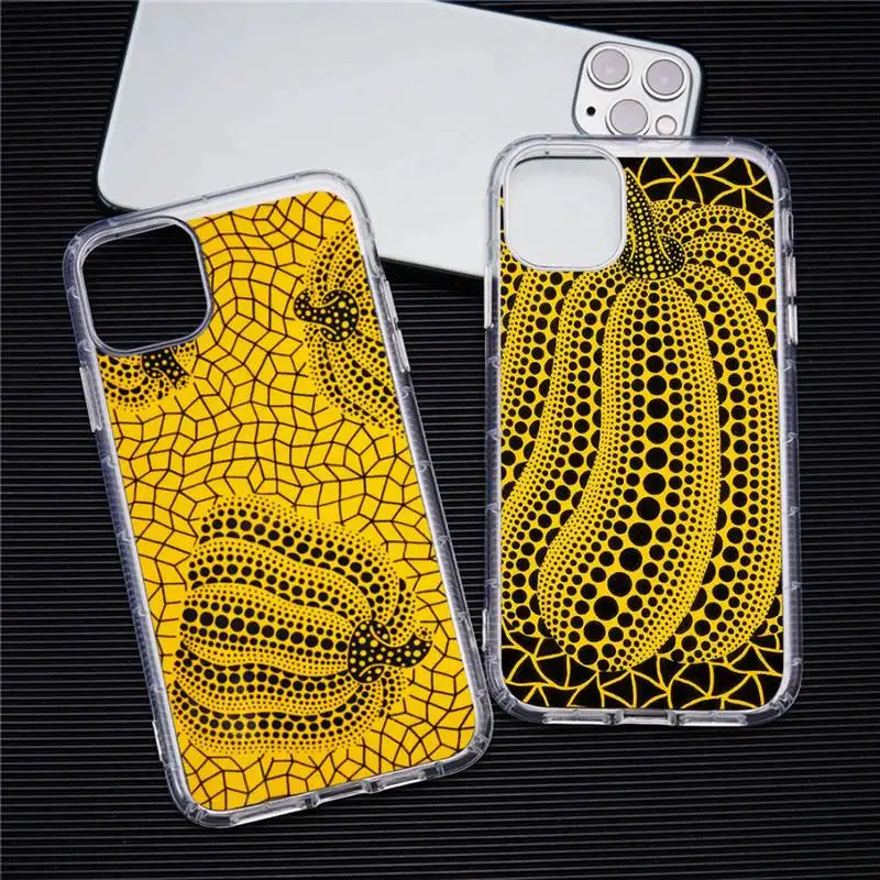 Yayoi Kusama Pumpkin Art Phone Case For iphone 13 12 11 Pro Max Mini XS 8 7 Plus X SE 2020 XR Transparent Soft Cover
Yayoi Kusama Pumpkin Art Phone Case For iphone 13 12 11 Pro Max Mini XS 8 7 Plus X SE 2020 XR Transparent Soft Cover