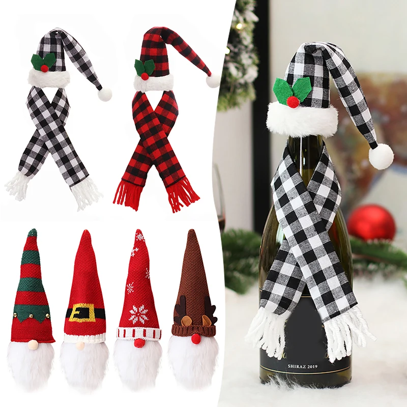 Wine Bottle Bag Xmas Forest Man Wine Bottle Clothes Rudolph Faceless Elf Christmas Decorations Hotels Party Decor Accessories 
Wine Bottle Bag Xmas Forest Man Wine Bottle Clothes Rudolph Faceless Elf Christmas Decorations Hotels Party Decor Accessories