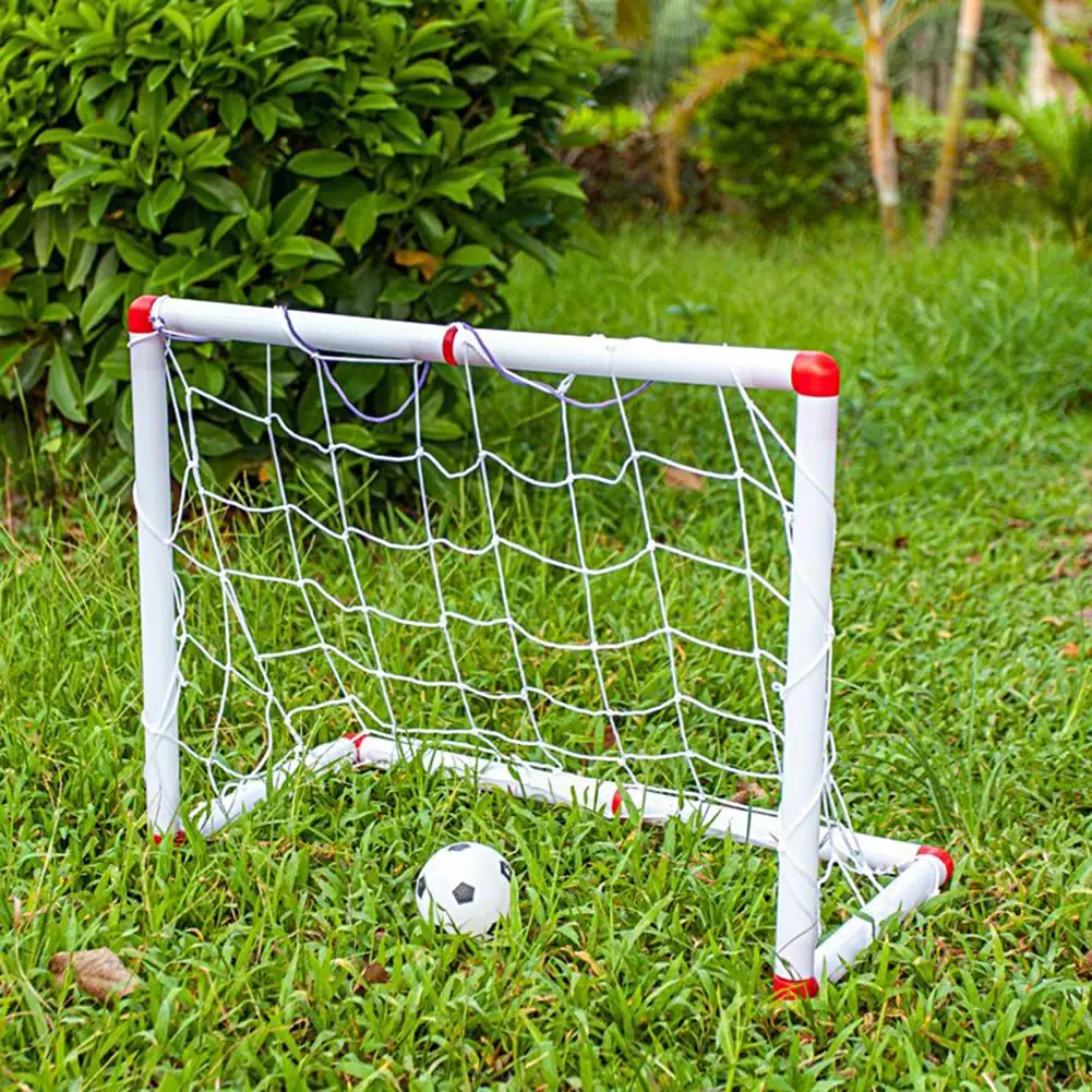 

1 Set Mini Football Toy Portable Folding Soccer Goal Training 56/86/106/120cm Children Soccer Goal Net Ball Pump Post Outdoor Ga
