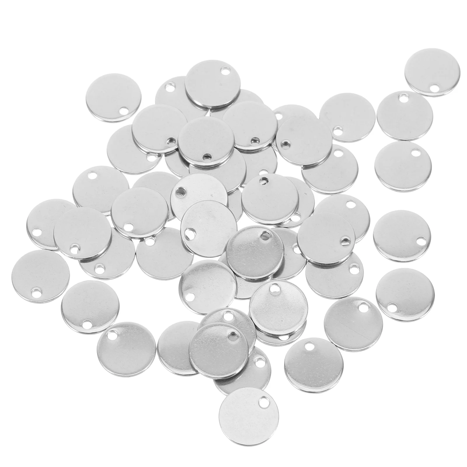 100pcs Round Stamping Blanks Tags with Hole Stainless Steel Blank Tags Round Blank Pendant for DIY 
100pcs Round Stamping Blanks Tags with Hole Stainless Steel Blank Tags Round Blank Pendant for DIY