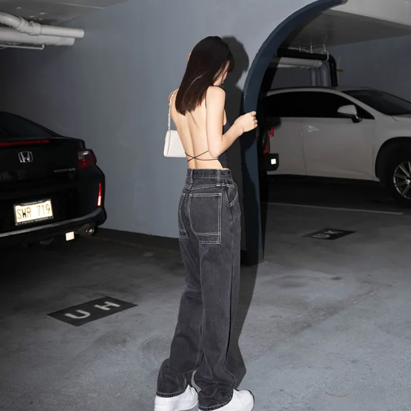 Jeans New Washed Retro High Waist Straight Overalls Slim Long Loose Wide Leg Jeans Women Fashion sexy high waist jeans
Jeans New Washed Retro High Waist Straight Overalls Slim Long Loose Wide Leg Jeans Women Fashion sexy high waist jeans