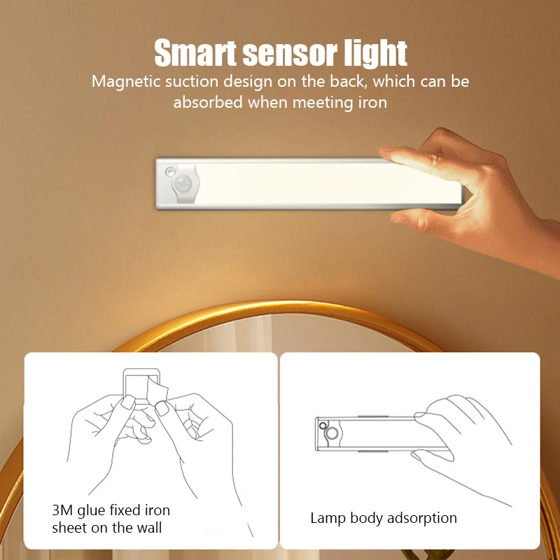 Motion Sensor Light Wireless LED Night Lights Bedroom Decor Light Detector Wall Decorative Lamp Staircase Closet Room Aisle Ligh
Motion Sensor Light Wireless LED Night Lights Bedroom Decor Light Detector Wall Decorative Lamp Staircase Closet Room Aisle Ligh