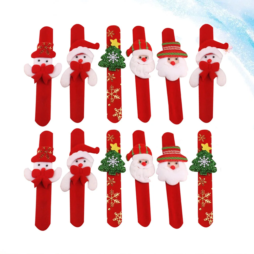 Kids Christmas Snap Bracelet Santa Snowman Design Wristband Patting Hand Band Elk Slap Bracelet Party Favor (Random Style)
Kids Christmas Snap Bracelet Santa Snowman Design Wristband Patting Hand Band Elk Slap Bracelet Party Favor (Random Style)