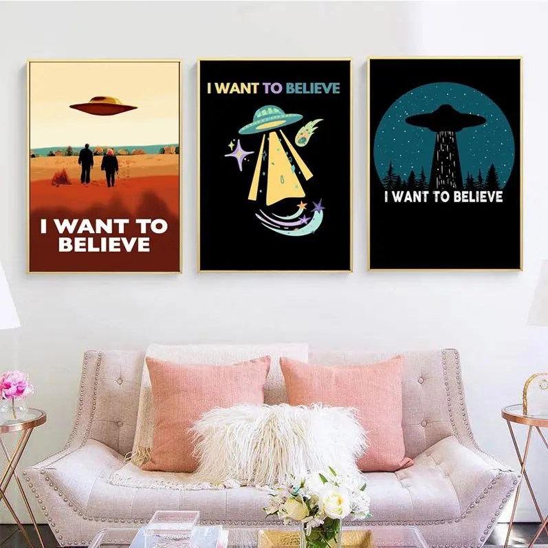 The X-Files I Want To Believe Anime Posters Sticky Whitepaper Prints Posters Artwork Vintage Decorative Painting
The X-Files I Want To Believe Anime Posters Sticky Whitepaper Prints Posters Artwork Vintage Decorative Painting