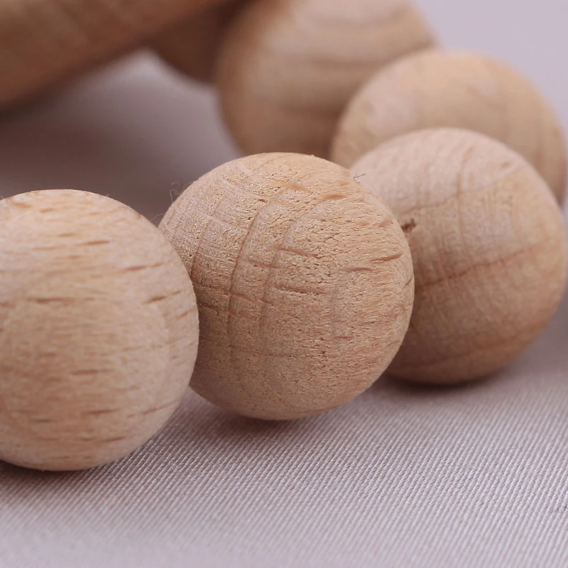 Handmade Rattle Baby Wooden Crochet Teether Food Grade Teething Ring for Newborn
Handmade Rattle Baby Wooden Crochet Teether Food Grade Teething Ring for Newborn