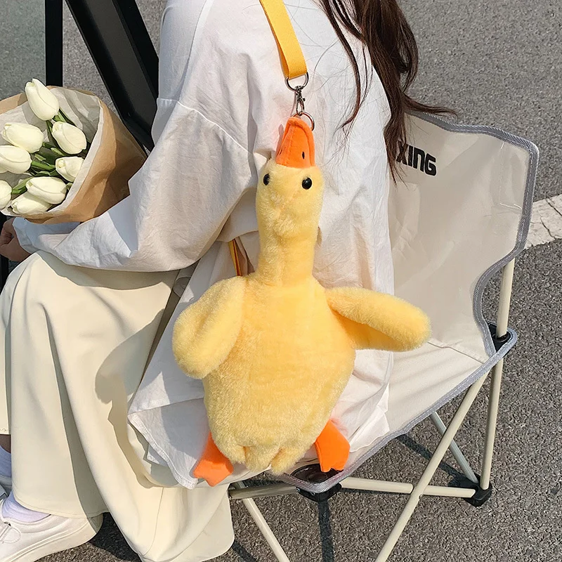 Girl Cartoon stuffed duck Doll Bag summer cute shoulder bag plush cross-body bag lady
Girl Cartoon stuffed duck Doll Bag summer cute shoulder bag plush cross-body bag lady