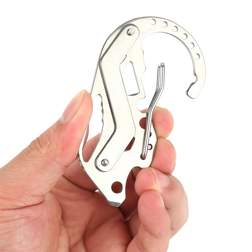 Multifunctional Outdoor Tools Bottle Opener Wrench Screwdriver Key Holder Portable Stainless Steel Key Chain Camping Supplies
Multifunctional Outdoor Tools Bottle Opener Wrench Screwdriver Key Holder Portable Stainless Steel Key Chain Camping Supplies