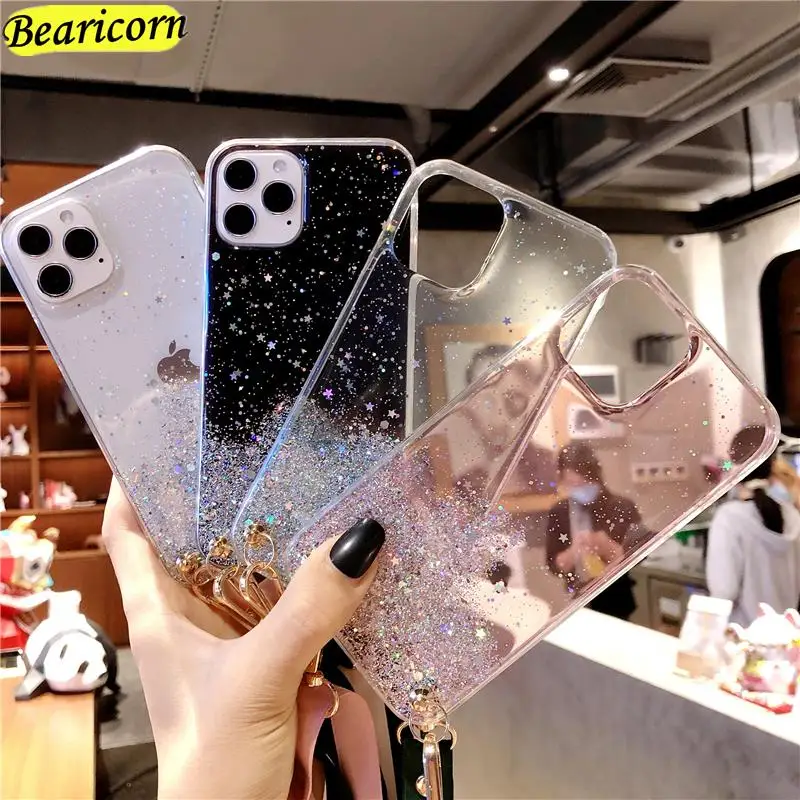 Glitter Transparent Crossbody Lanyard soft Phone Case For Samsung Galaxy A40 A41 A42 A50 A50s A51 A52 A52s A53 A60 A70 A71 A72
Glitter Transparent Crossbody Lanyard soft Phone Case For Samsung Galaxy A40 A41 A42 A50 A50s A51 A52 A52s A53 A60 A70 A71 A72