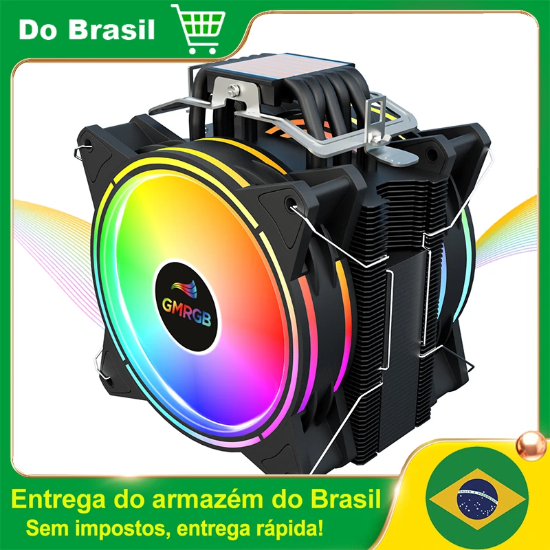 GMRGB 6 Tubes Heat CPU Cooler 4 Pin PWM RGB PC Silent Intel LGA 1700 775 1200 1150 1151 1155 2011/2011-3 X79 AM3 AM4 TDP 220W
GMRGB 6 Tubes Heat CPU Cooler 4 Pin PWM RGB PC Silent Intel LGA 1700 775 1200 1150 1151 1155 2011/2011-3 X79 AM3 AM4 TDP 220W