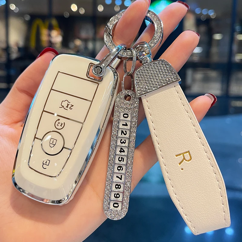 Leather Car Key Case Cover for Ford Fiesta Mk8 3 7 Puma Focus 2 3 Mondeo Mk5 4 Explorer Ecosport Kuga Bronco Mustang Gt Everest
Leather Car Key Case Cover for Ford Fiesta Mk8 3 7 Puma Focus 2 3 Mondeo Mk5 4 Explorer Ecosport Kuga Bronco Mustang Gt Everest