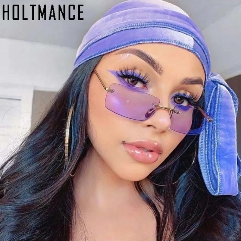 HOLTMANCE Vintage Fashion Small Rimless Women Sunglass Luxury Square Spring Temples Glasses for Men UV400 Alloy Frame Sunglasses
HOLTMANCE Vintage Fashion Small Rimless Women Sunglass Luxury Square Spring Temples Glasses for Men UV400 Alloy Frame Sunglasses