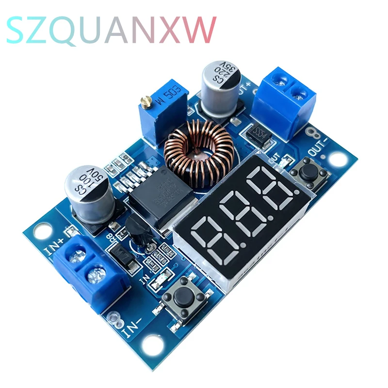 1 шт. XL4015 75 Вт DC-DC 5A Регулируемый модуль регулятора напряжения с дисплеем