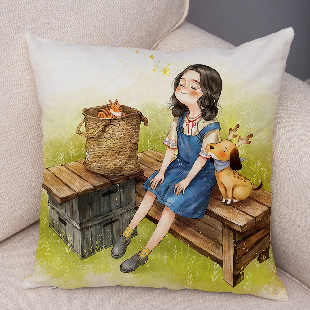Cute Girl Fairy Tale World Pillowcase Decor Lovely Cartoon Child for Sofa Home Pillowcase Short Plush Dog Cushion Cover
Cute Girl Fairy Tale World Pillowcase Decor Lovely Cartoon Child for Sofa Home Pillowcase Short Plush Dog Cushion Cover