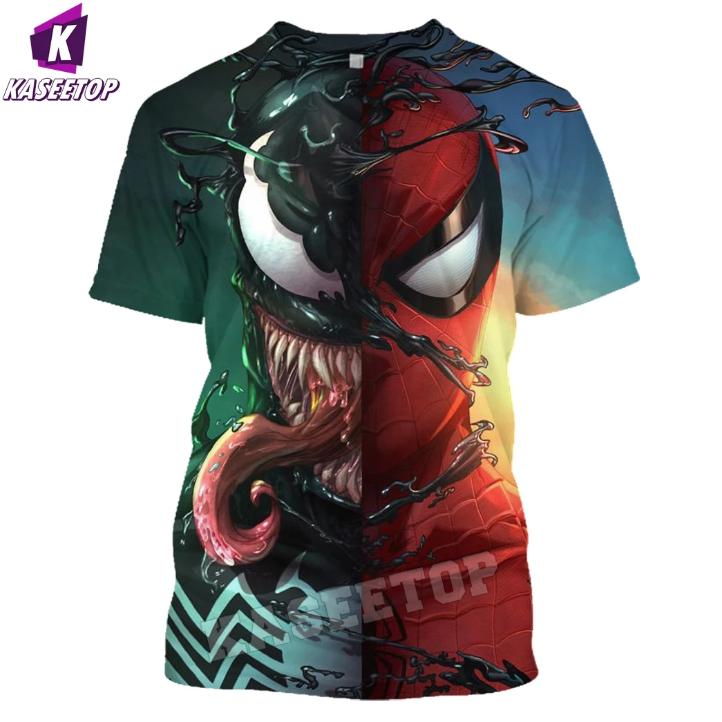 Summer Short Sleeve Horror Venom T-shirt Men Women Casual 3D Print T Shirt Funny Cool Boy Girl Clothing Harajoku Streetwear Tops
Summer Short Sleeve Horror Venom T-shirt Men Women Casual 3D Print T Shirt Funny Cool Boy Girl Clothing Harajoku Streetwear Tops