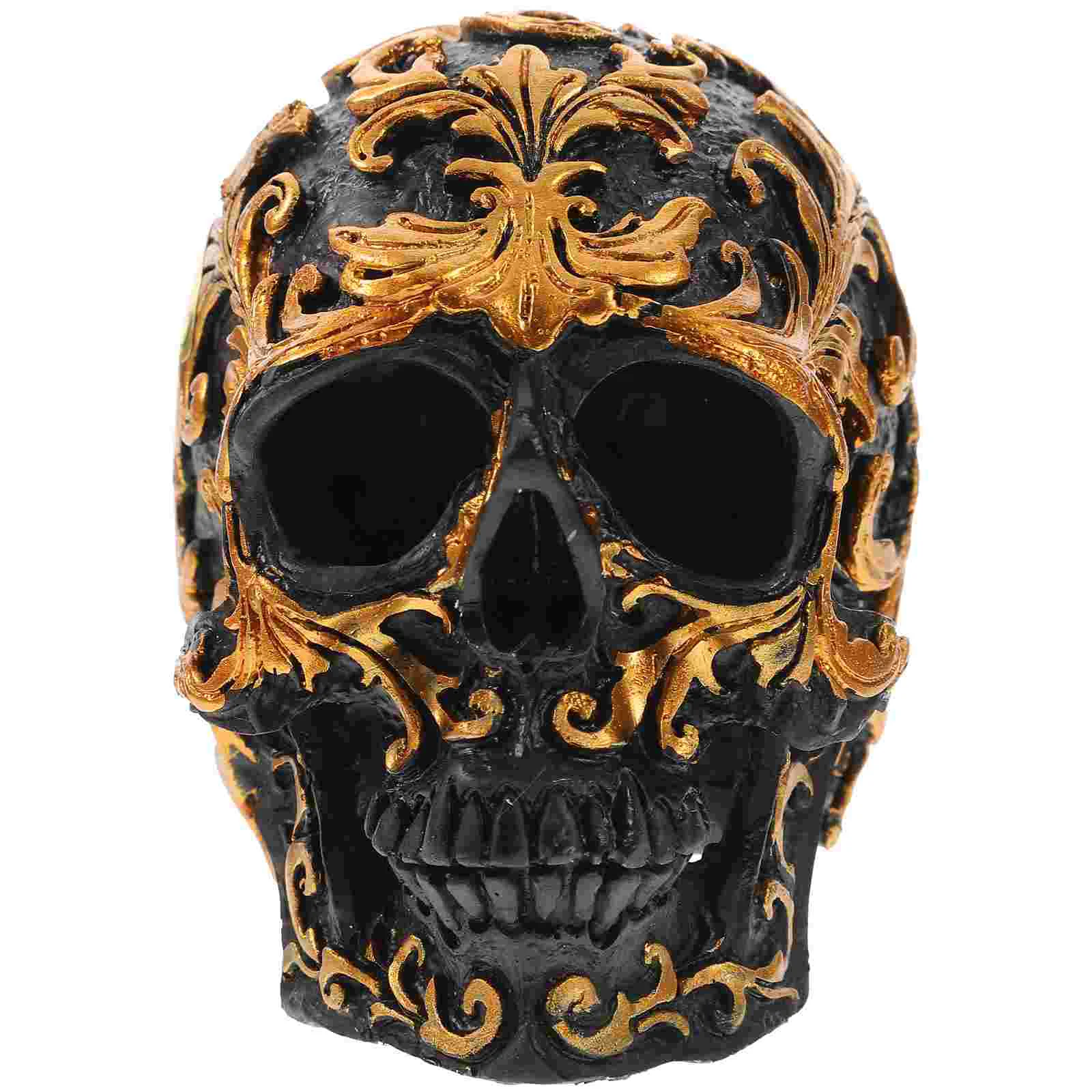 Decor Halloween Head Statue Resin Human Ornament Black Sculpture Decorations Horror Heads Desk Mini Figurines Table Decoration 
Decor Halloween Head Statue Resin Human Ornament Black Sculpture Decorations Horror Heads Desk Mini Figurines Table Decoration