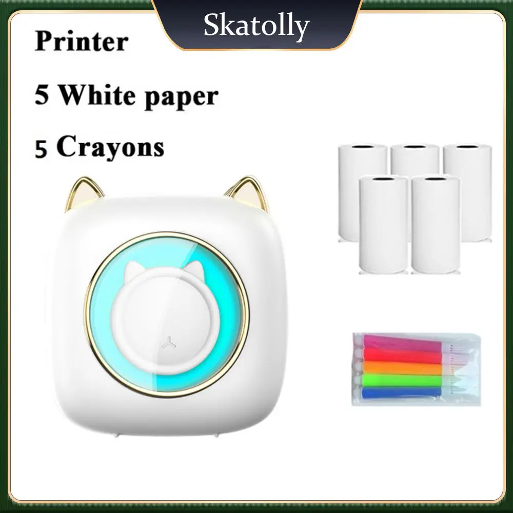 Inkless Thermal Printer Colorful Light Photo Printer Portable Pocket Printer Wireless Label Printer Memo Wrong Question Printing
Inkless Thermal Printer Colorful Light Photo Printer Portable Pocket Printer Wireless Label Printer Memo Wrong Question Printing