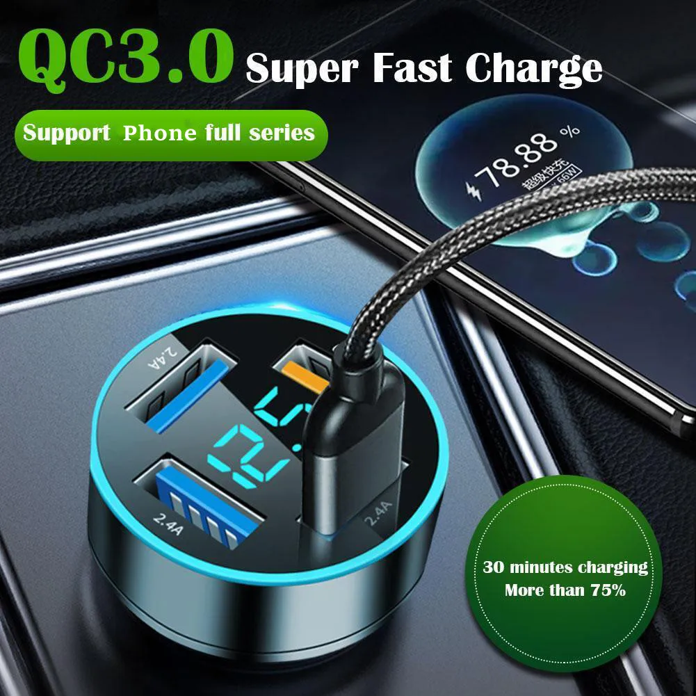1x Brand New DC12V-24V Car Charger With LED Display Suitable For 12V/24V Vehicles High Quality Auto Electronics Accessories
1x Brand New DC12V-24V Car Charger With LED Display Suitable For 12V/24V Vehicles High Quality Auto Electronics Accessories