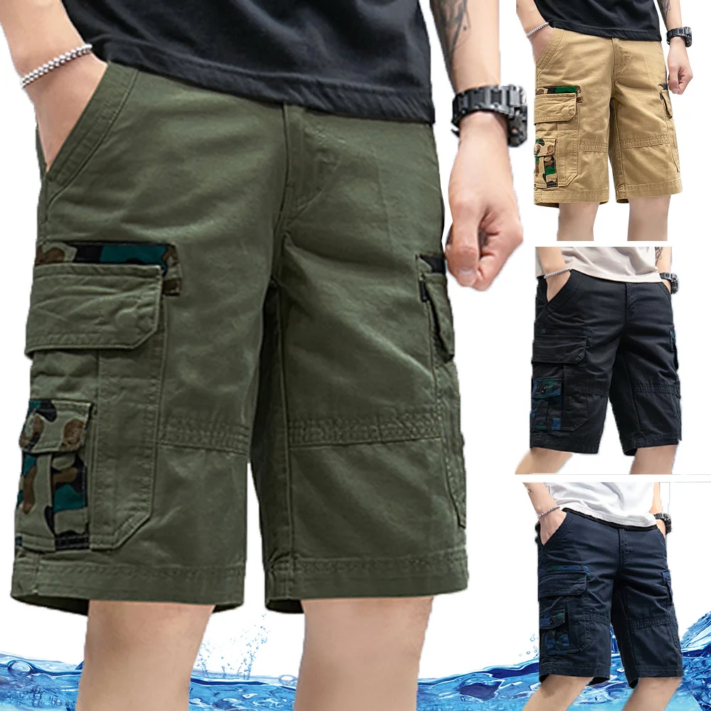 Mens Shorts Cargo Cotton Shorts Men Summer Short Pants Military Pants Knee Length Outdoor Tactical Casual Khaki Shorts Men 2022
Mens Shorts Cargo Cotton Shorts Men Summer Short Pants Military Pants Knee Length Outdoor Tactical Casual Khaki Shorts Men 2022