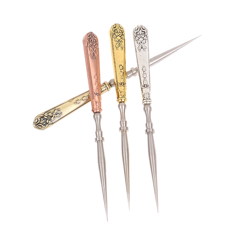 1PC Vintage Leather Punch Hole Awl Tool Retro Round Hole Bronze Silver Awl 12cm Hand Stitch Tool For DIY Embroidery Sewing Craft
1PC Vintage Leather Punch Hole Awl Tool Retro Round Hole Bronze Silver Awl 12cm Hand Stitch Tool For DIY Embroidery Sewing Craft