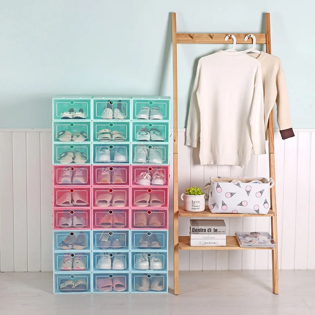 Flip Shoes Box Transparent Drawer Case Plastic Shoe Boxes Stackable Storage Case Organizer
Flip Shoes Box Transparent Drawer Case Plastic Shoe Boxes Stackable Storage Case Organizer